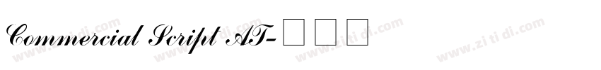 Commercial Script AT字体转换
